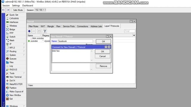 Blok Situs dengan Layer7 Protocol смотреть онлайн