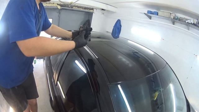 Нанесение керамики и полировка Тойота Камри 40 смотреть онлайн