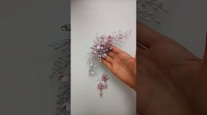 🌸СВАДЕБНЫЙ ГРЕБЕНЬ И СЕРЬГИ🌸