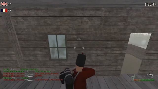 Custom map 32 (defend and attack) on the Minisiege server in Mount & Blade Warband - Napoleonic War смотреть онлайн