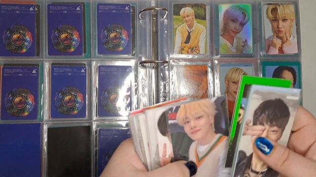 Организация K-pop карт в  биндер.Коллекция Stray Kids, Kep1er, Ateez, Seventeen