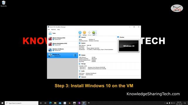How to install Windows 10 on VirtualBox on Windows смотреть онлайн