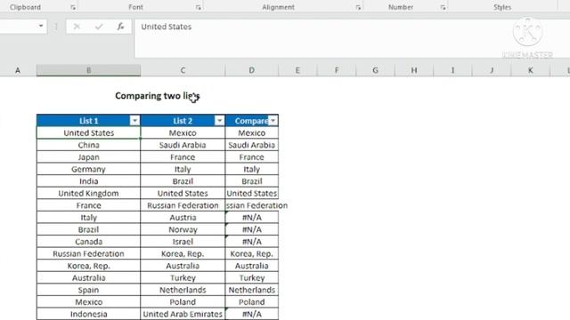 How to compare two lists in excel | comparing two columns in excel | Comparing two lists in excel смотреть онлайн