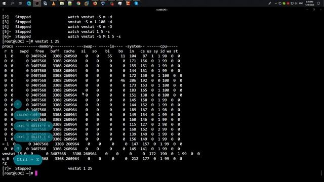 Использование vmstat для мониторинга производительности системы | CentOS 8.1 смотреть онлайн