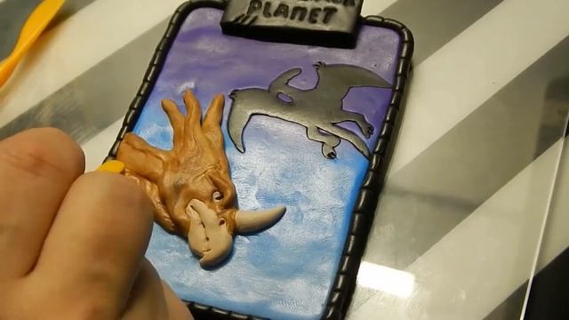 Магнит с динозавром на холодильник/dinosaur fridge magnet/ручная работа/hand made смотреть онлайн