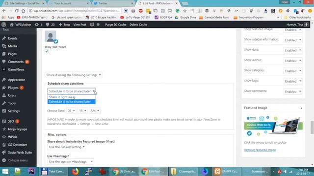 How to customize social messages for a single WordPress post and or page with Social Web Suite смотреть онлайн