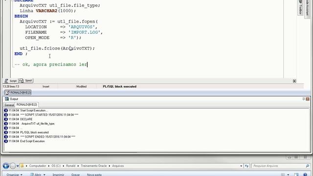Dicas Oracle UTL_FILE - Exemplos simples para leitura de arquivos TXT смотреть онлайн