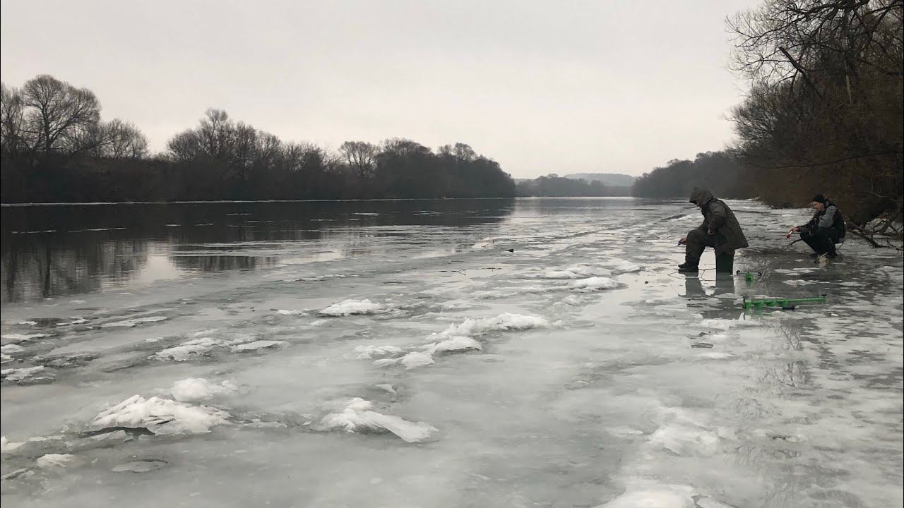 Рыбалка на Оке в Калуге в феврале / обстановка на водоемах смотреть онлайн