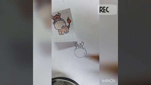 Как быстро и красиво нарисовать Бычка [ символ Нового 2021 года ] ? смотреть онлайн