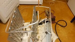 Ремонт холодильника беко, beko, установка испарителя