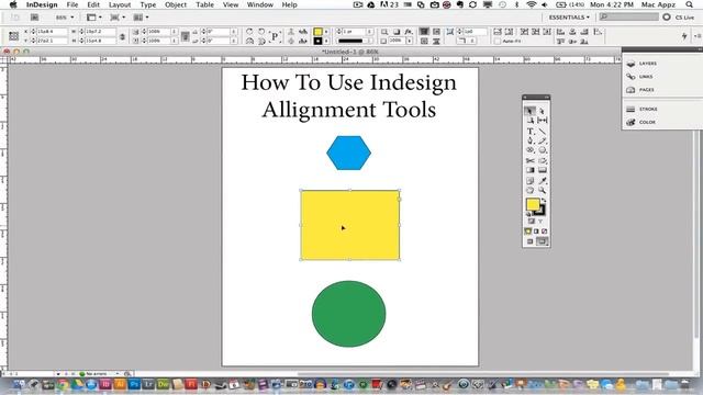 Adobe Indesign Tutorial - How To Use The Alignment Tools смотреть онлайн