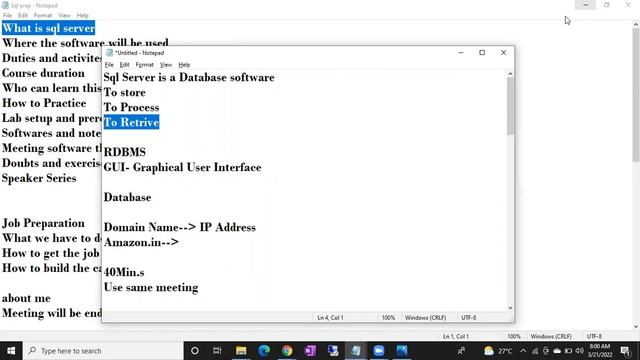 SQL DBA Batch 43 Introduction Class 2 смотреть онлайн