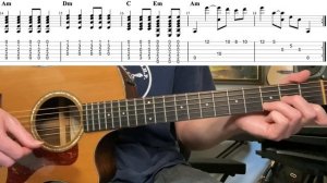 Pink Floyd Friday - Julia Dream Guitar Lesson - Fingerstyle + TAB