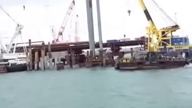 Керченский МОСТ. Эксклюзивное видео. 18 сентября 2016 год смотреть онлайн