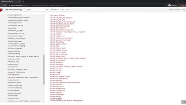 40. Прагмы в CODESYS V3.5