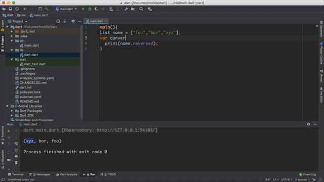 #13 dart core reversed List and convert toList смотреть онлайн