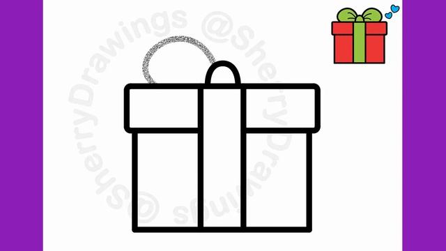 HOW TO DRAW A GIFT BOX EASY | CHRISTMAS DRAWING смотреть онлайн