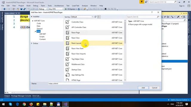 Areas in ASP.NET Core Razor Pages смотреть онлайн