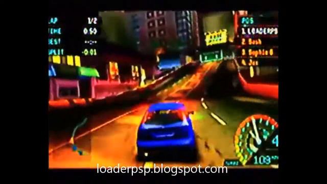 Need for Speed Underground Rivals PSP смотреть онлайн