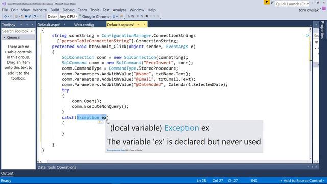13 - Build a Simple, Secure Data Entry System | Write the C# | Technical Warna | смотреть онлайн