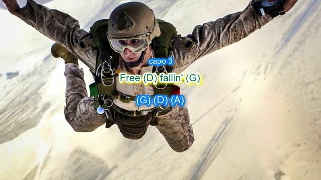 Free Falling by Tom Petty play along with scrolling guitar chords and lyrics смотреть онлайн