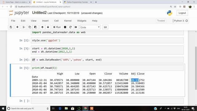 Python for Finance | #1 | Introduction, Getting Data from API's, visualization of data in Python. смотреть онлайн
