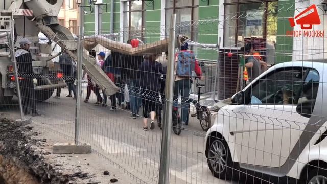 Укладка плитки на Б.Златоустинском переулке в Москве смотреть онлайн