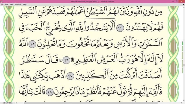Practice reciting with shaykh Ayman Swayd - AN-NAML, p.379 смотреть онлайн