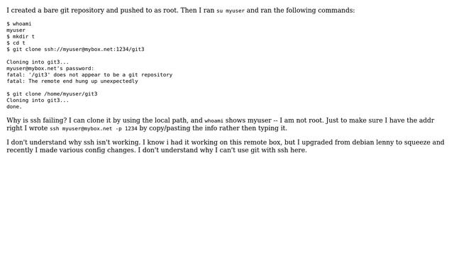 Unix & Linux: Unable to git clone over ssh смотреть онлайн