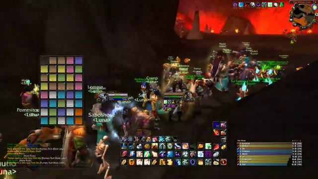 WoW Classic : Molten Core speed parse Push. World 100 run. смотреть онлайн
