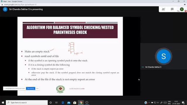 Applications of Stacks - Nested Parentheses Check смотреть онлайн