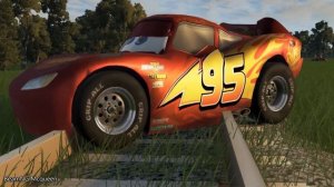 Big & Small Lighting Mcqueen vs Train of Death in BeamNG.Drive