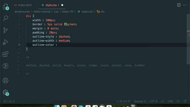 CSS Outline | CSS Outline Offset | CSS Bangla Tutorial | CSS3 Bangla Tutorial смотреть онлайн