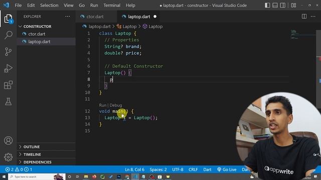 Default Constructor In Dart - Learn Dart Programming смотреть онлайн