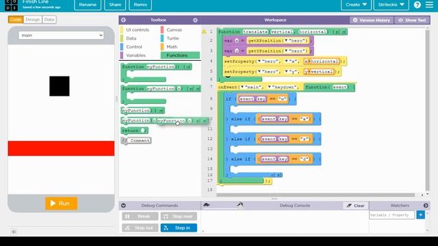 App Lab - Finish Line Tutorial (Game with Keyboard Input) смотреть онлайн