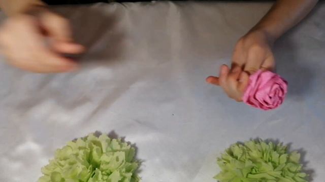Розы из гофрированной бумаги смотреть онлайн