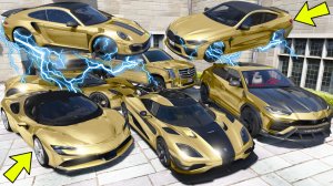 УГНАЛ КУЧУ ЗОЛОТЫХ ЛЕТАЮЩИХ ЧИТ ТАЧЕК У МАЖОРА ЗА 180 СЕКУНД! БИТВА ВОРОВ В ГТА 5!