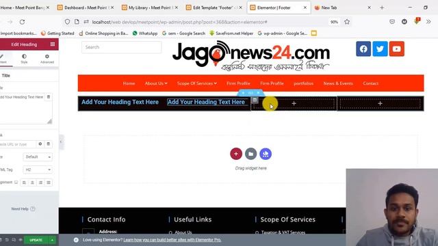 Create Custom Header & Footer in WordPress With Elementor - OceanWP Theme Header & Footer in Bangla смотреть онлайн