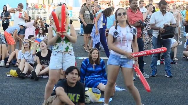 Самара. Фан-зона.(11) 06.07.2018 Франция-Уругвай world cup // Fan zone. 06.07.2018 France-Uruguay смотреть онлайн