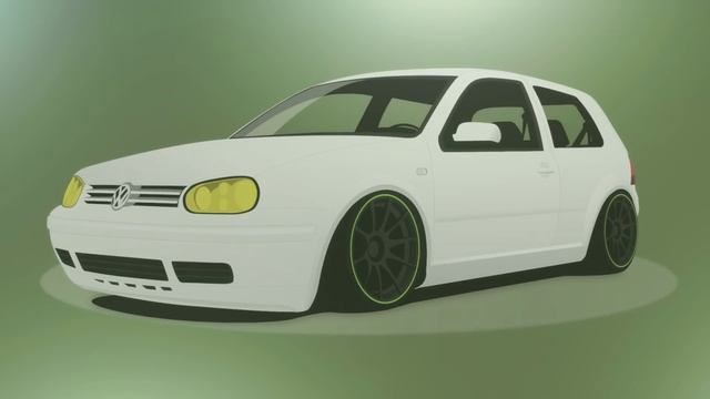 VW Golf IV vector image animation - ohoh.se смотреть онлайн