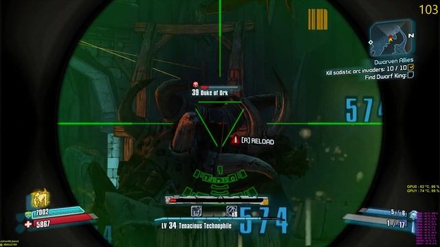 Borderlands 2 Max settings 4K on GTX 1070 SLI Mines of avarice смотреть онлайн