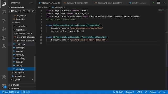 How to change user password in Django смотреть онлайн
