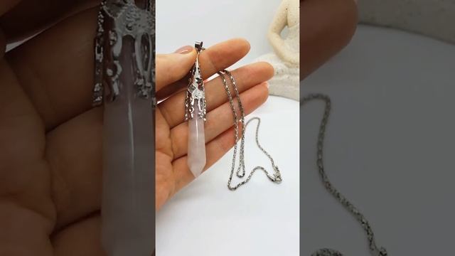 Кулон кристалл розовый кварц смотреть онлайн