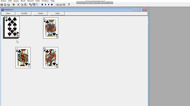 Oracle Forms Games --- Dealing Cards Test смотреть онлайн