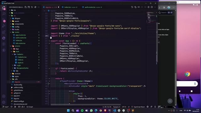 Aula 31 - Curso React Native + Typescript - Criando Configuração da Pasta Routes смотреть онлайн