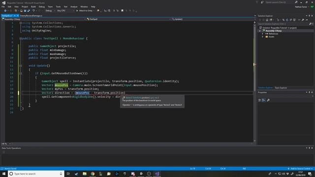 Creating Game Mechanics - Creating a Simple Spell and Enemy Health - 2D Roguelike смотреть онлайн