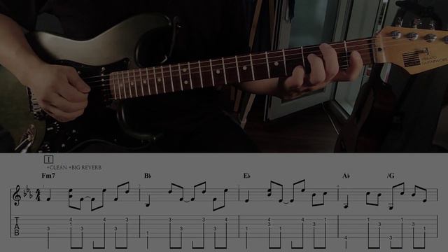 K. - Cigarettes After Sex [ Guitar Playalong × TAB × Backing Track ]