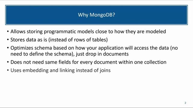 NoSQL: Introduction to Mongo DB смотреть онлайн
