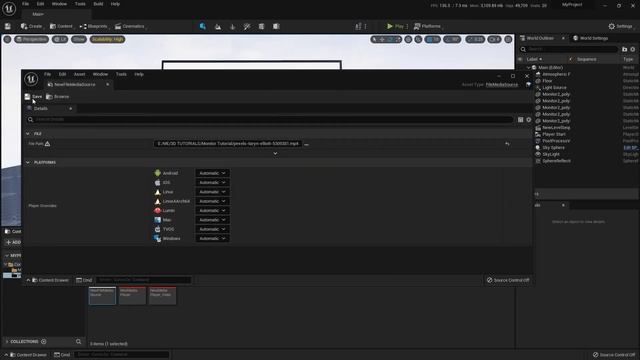Video Playback in Unreal Sequencer - Quick tutorial UE5 смотреть онлайн