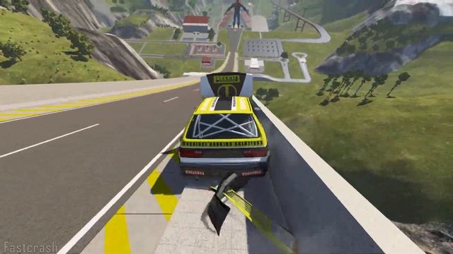 High Speed Jumps Over Spiderman - Beamng drive смотреть онлайн